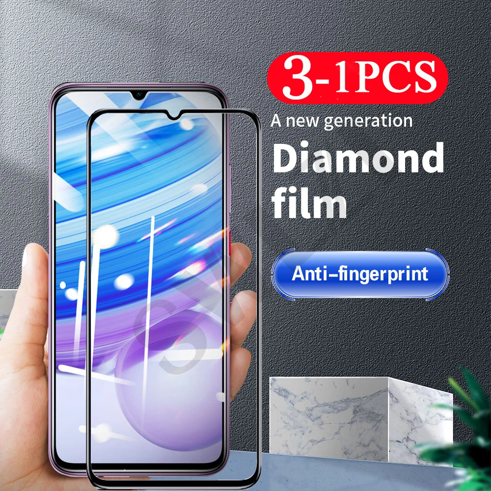 3-1Pcs 9D full cover for Redmi Note 10 10S 10X 9 9S 9T 8 8T 7 Pro Max 7S Phone Screen Protector Tempered Glass Protective Film