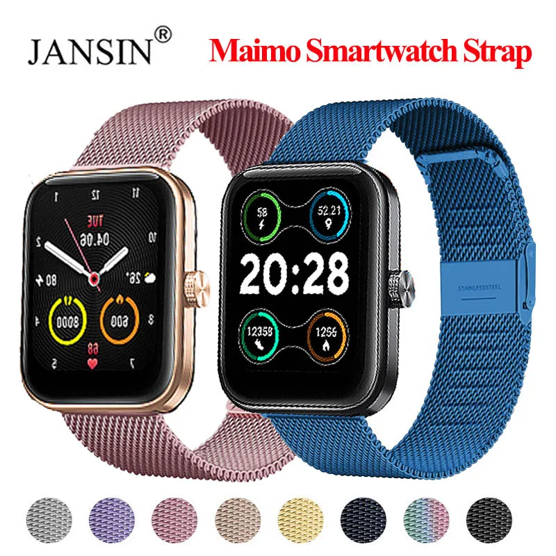 Stainless Steel Strap For Maimo Watch Band Metal Milanese Bracelet Correa For Maimo Smartwatch Strap Correa maimo Wristband