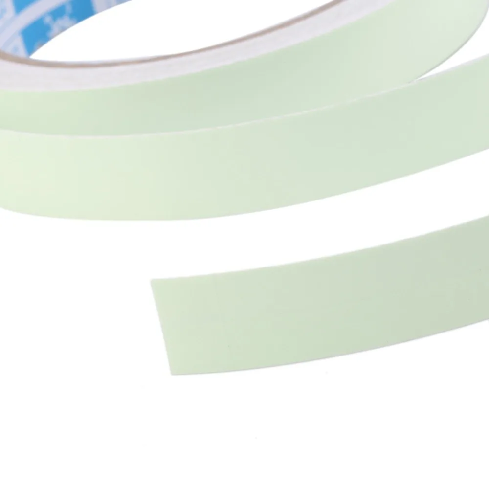 10M เทปส่องสว่างเทปเตือนการมองเห็นได้ในเวลากลางคืนเรืองแสงปลอดภัยความปลอดภัยตกแต่งบ้านส่...