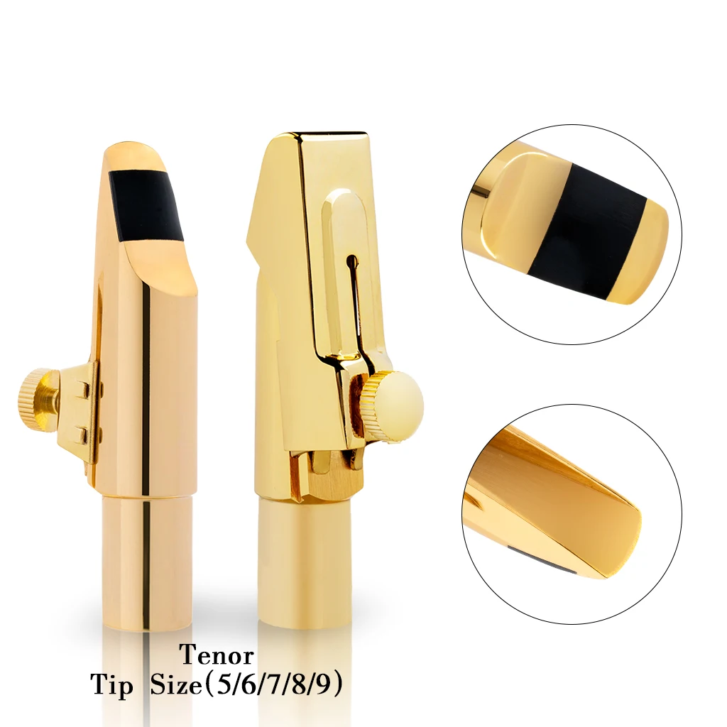 LOMMI-Embouchure de saxophone, bec en métal, bec de saxophone soprano, bec de saxophone ténor, bec de saxophone alto, LigMobCap, S, A, T, B, 5, 6,