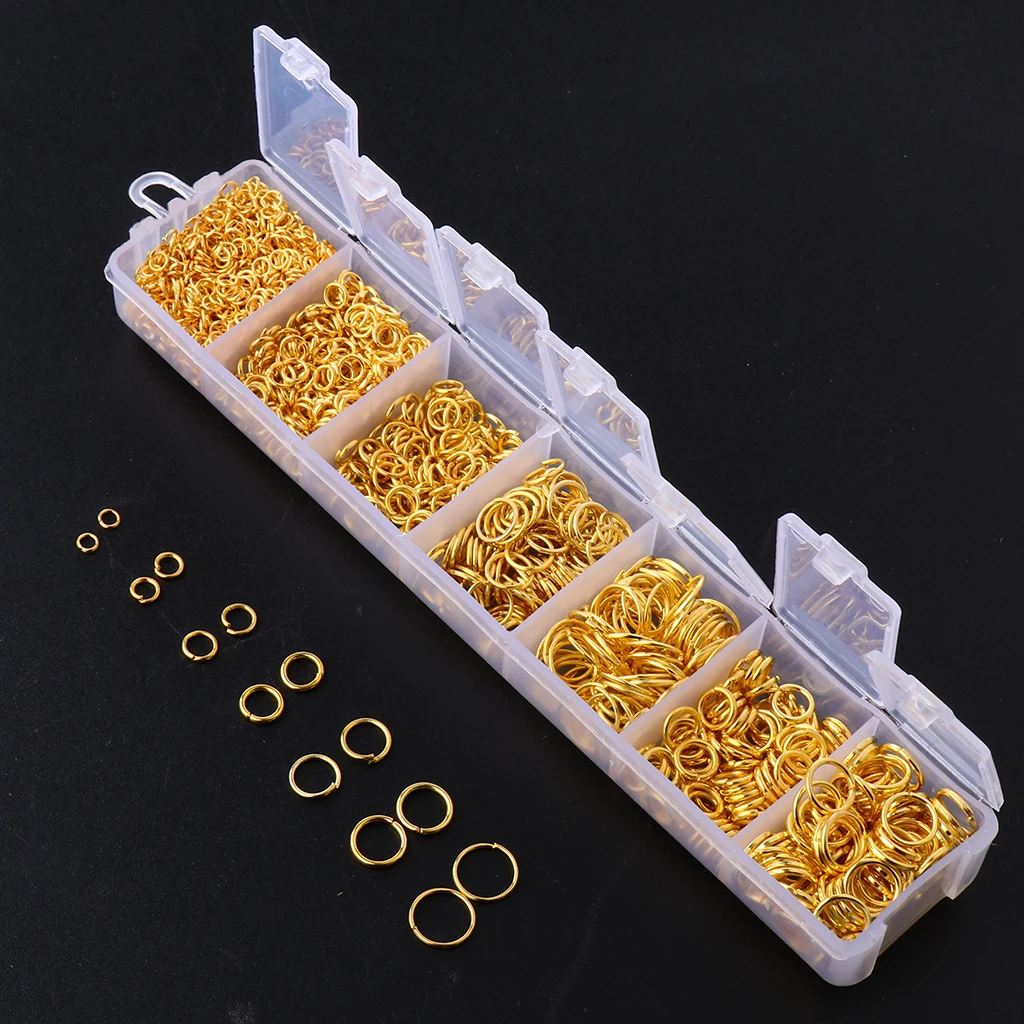 

1500 Pieces Spring Washers Open Jump Rings Jump Rings for Jewelry, Handicrafts