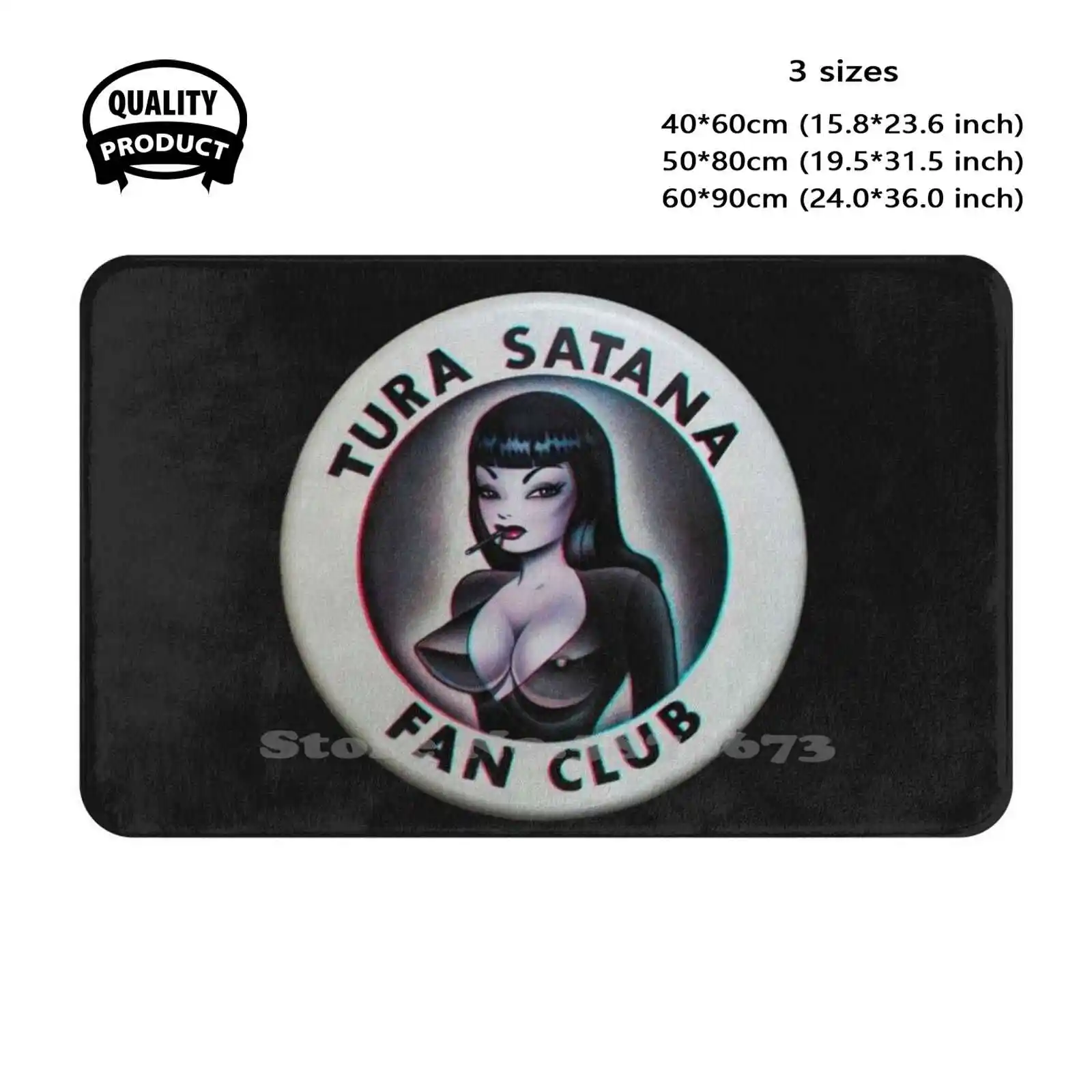 Tura Satana Fan Club Soft Cushion Home Carpet Door Mat Car Rug Tura Satana Dale Sizer Faster Pussycat Kill Kill