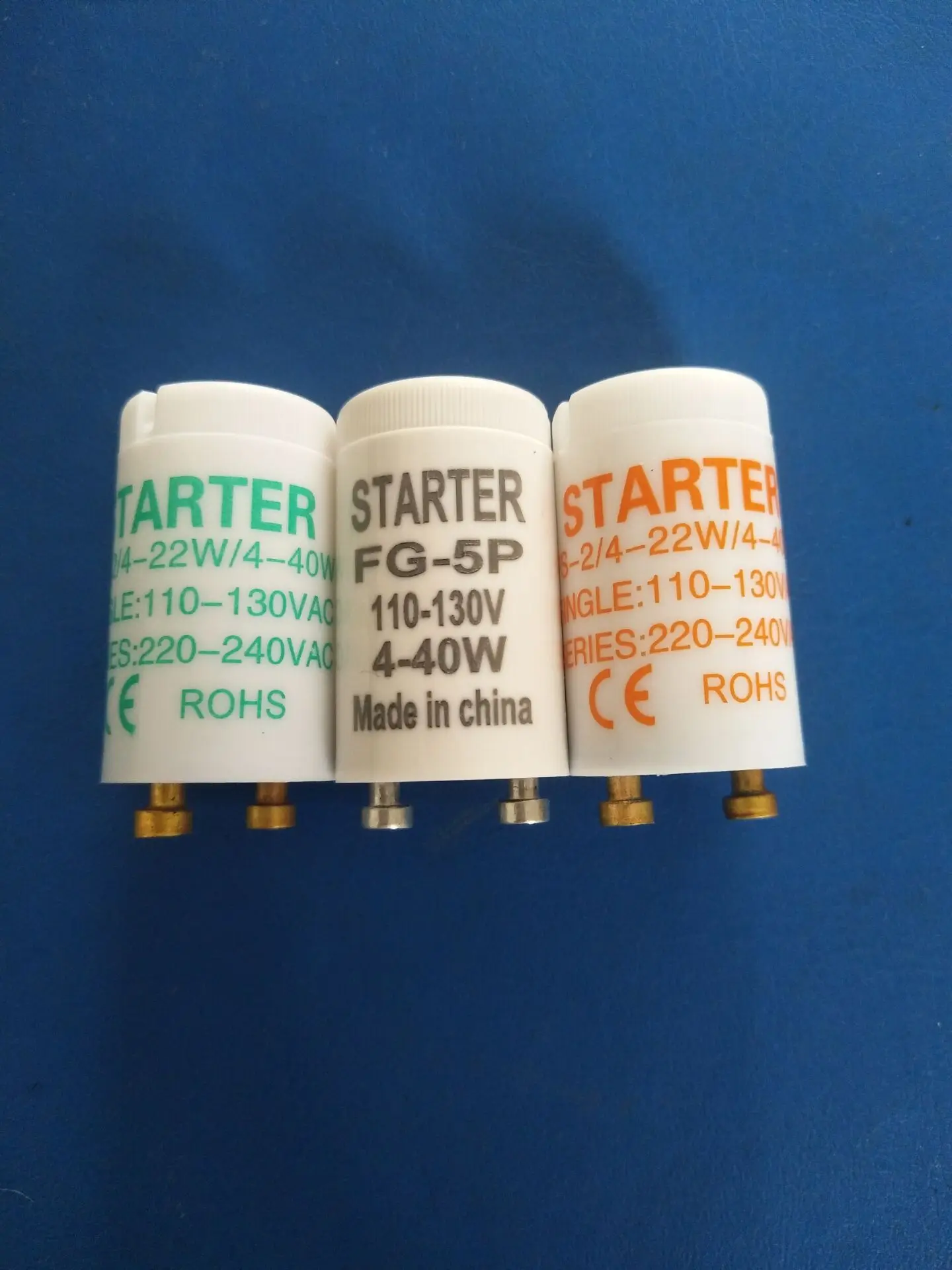 10pcs/lot  110V-130V Starter LED light Mosquito Lamp Fuse Starter FG-5P for Mosquito Lamps 4-40W CE ROHS