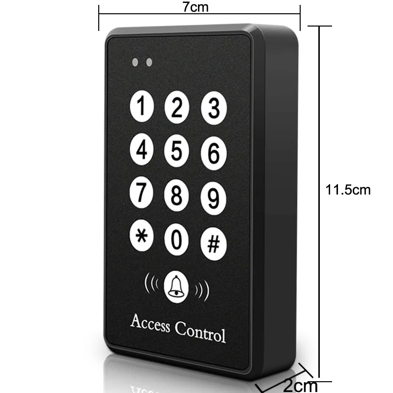 Access Control System Machine Security 125Khz RFID Proximity Entry Door Lock Entry Access Keyboard Silver fechadura digital