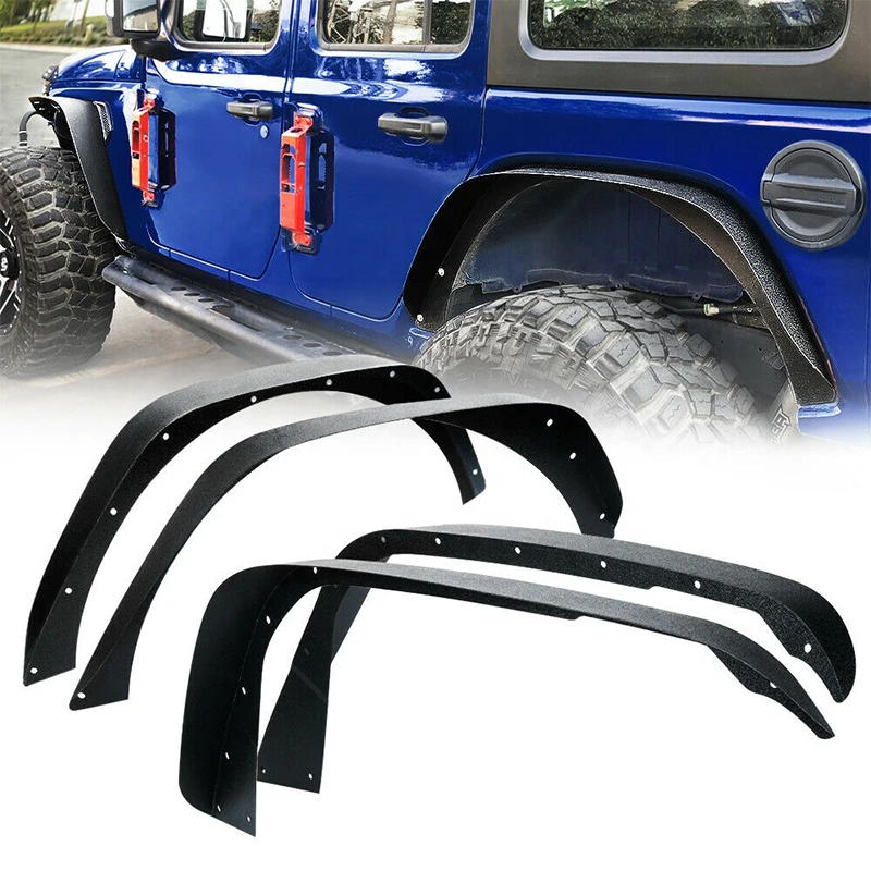 

For Wrangler JL 2017-2021 Car Fender Eyebrow Wheel Arches Fender Flare steel Factory