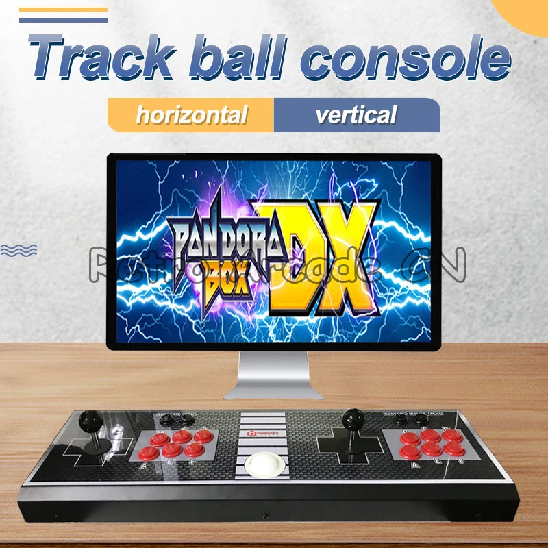 4 Players Arcade Pandora Console Game 516/3000 in 1 Trackball Joystick Controller Can switch horizontal or vertical screen game