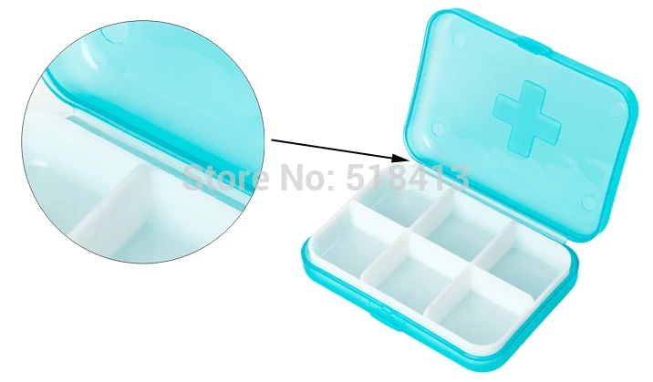 pill box Cross 6 Case Packs Imported Household Portable Carry Capsule Pills Receive A Box To Send The Old Friends Medicine