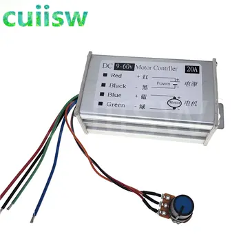 Regulátor otáček motoru DC 29V 12V 24V 48V 60V 20A PWM regulátor otáček motoru regulátor driver 20A 0-1200W nastavitelný proud 6 nejlepší prodej Ovladač 24V stejnosměrného motoru - №3