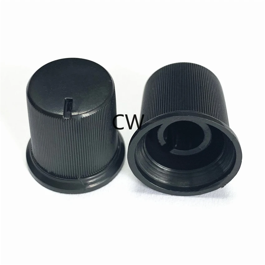 10pcs Plastic Knob 17*17mm Plastic Potentiometer Knob Cap Volume Control Knob Hat Rotation Switch Hole 6mm Knob