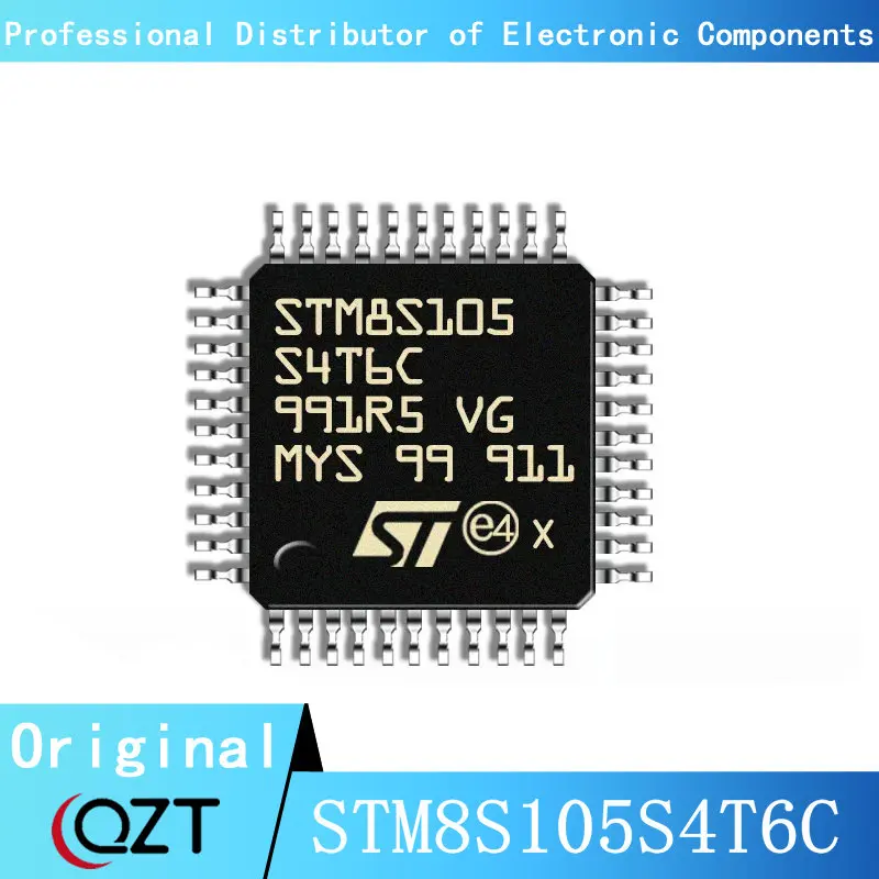 

10pcs/lot STM8S105 STM8S105S4 STM8S105S4T6C LQFP-44 Microcontroller chip New spot