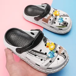 Kids summer sandals for boys girls baby slippers soft bottom children beach sandals non slip lightweight garden shoes size 24-36