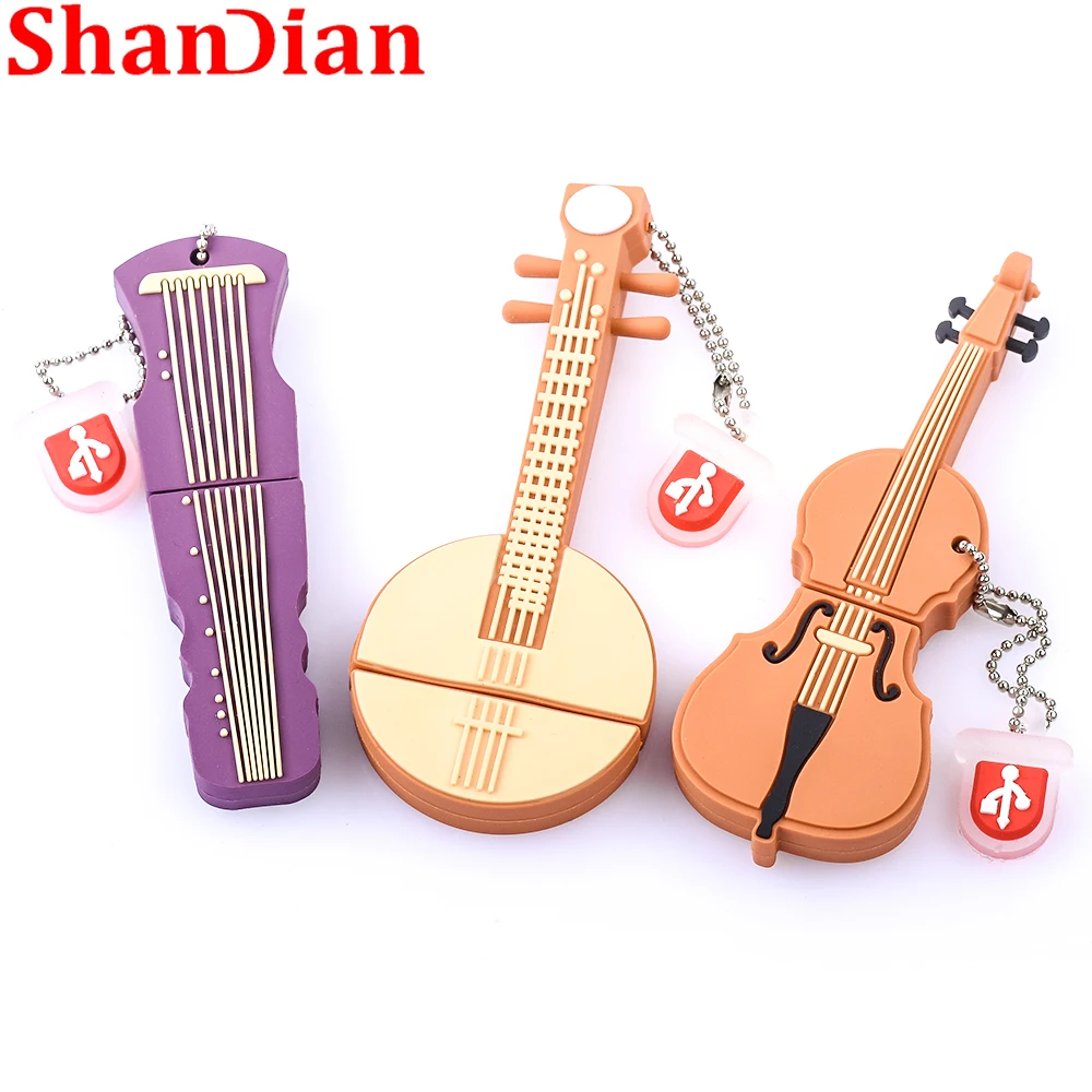 

Cartoon SHANDIAN Music violin 2.0 USB Flash Drive pendrive 4GB 8GB 32GB 64GB memoria usb stick pen drive Offer volume discounts