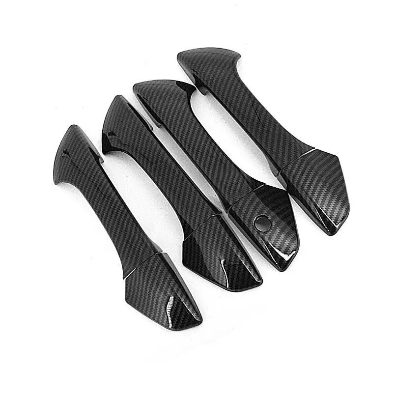 Хромированная накладка на боковую дверную ручку автомобиля из углеродного волокна для Honda Accord 2008 2009 2010 2011 2012 2013, аксессуары для стайлинга