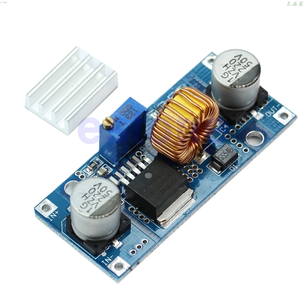 DC to DC  4V-38V to 1.25V-36V 5A MAX Step Down Power Supply Buck Module 24V 12V 9V 5V