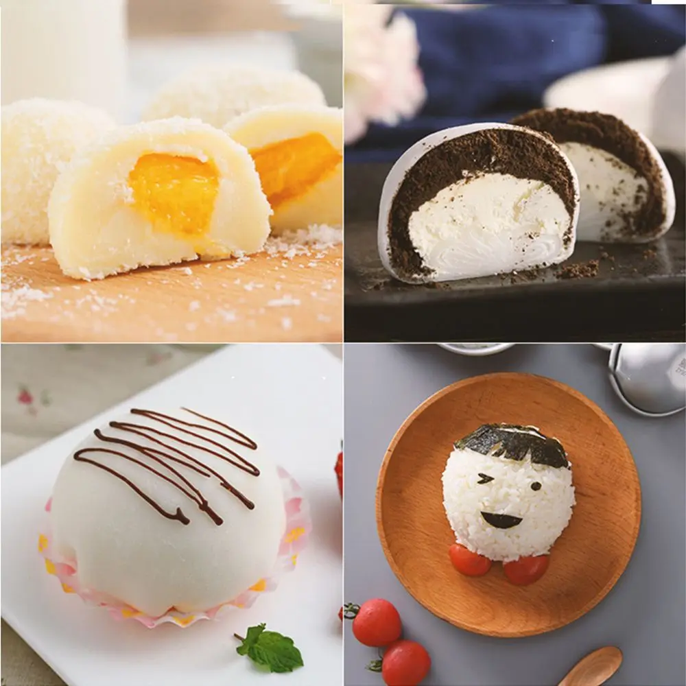 Kitchen Tool Half Round Bomb Mold Daifuku Dessert Mochi Mold Cake Pastry Mould 3D Aluminum Ball Snowball