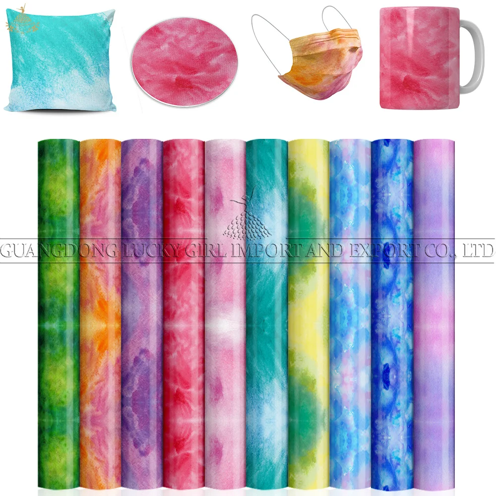 Lucky Goddness watercolor Infusible Transfer Ink 12x12 In Mermaid Infusible Sublimation Paper for Mug T-Shirt sublimation vinyl