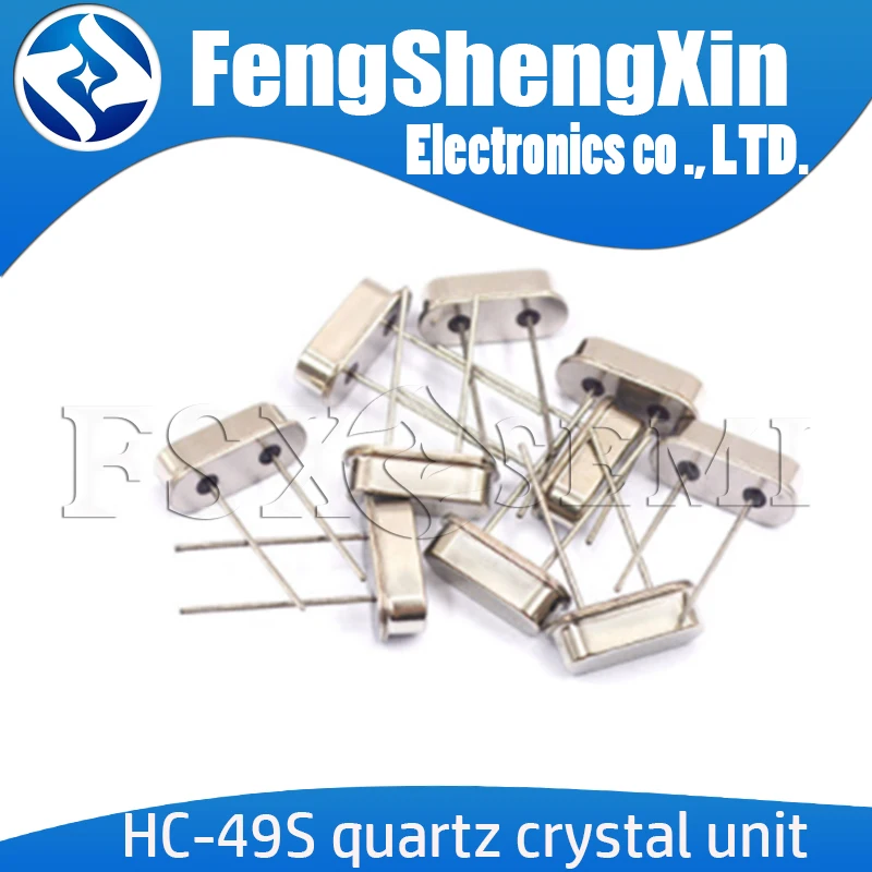 10pcs  HC-49S quartz crystal unit 24.576MHZ 25MHZ 26MHZ 27MHZ 27.12MHZ 28.636MHZ 29.4912M 30MHZ 32MHZ 33.8688MHZ 36MHZ 40M 48MHZ