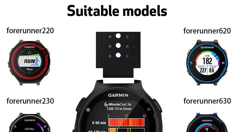 Watch Strap for Garmin Forerunner 235 230 620 630 735XT 235Lite Watchband Smartwatch Band Silicone Breathable Bracelet