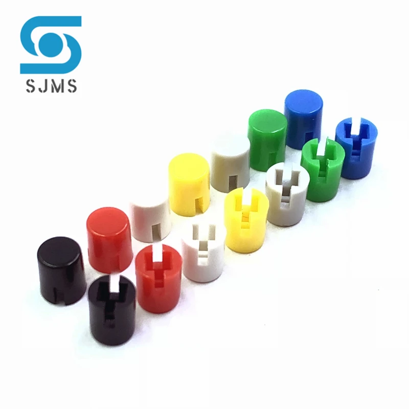 100PCS A30 4.6*5.5MM Push Button Switch Key Cap Square Inner Diameter 2.4*2.4mm Fit for 6*6*7.3 mm Touch Switch