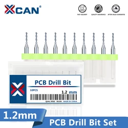 XCAN-Import Carbide PCB Brocas, Broca de perfuração para placa de circuito PCB, Mini Drill, 1.2mm, 3.175mm Shank, CNC