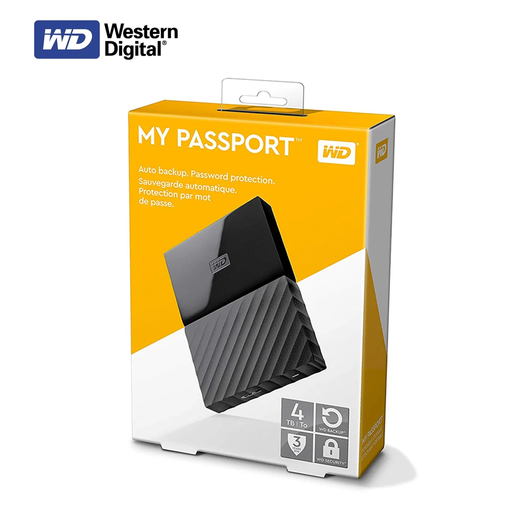 Western Digital My Passport HDD 1TB 2TB 4TB USB 3.0 WD Portable External Hard Drive Disk