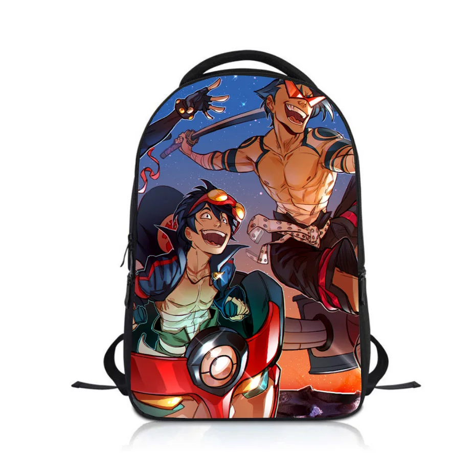 Anime Tengen Toppa Studenten Rucksack Schule Tasche Kinder Cartoon Rucksack Jungen Mädchen Rucksack Kinder Bookbag Satchel