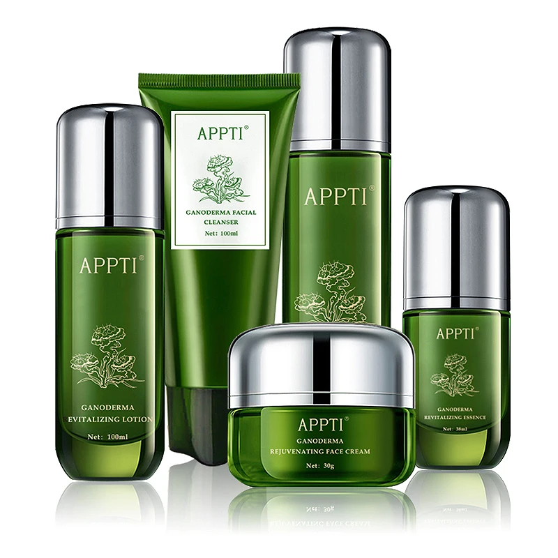 

APPTI Whitening Rejuvenating Anti Aging Natural Organic Ganoderma Lucidum Luxury Skin Care Set Skincare Kit