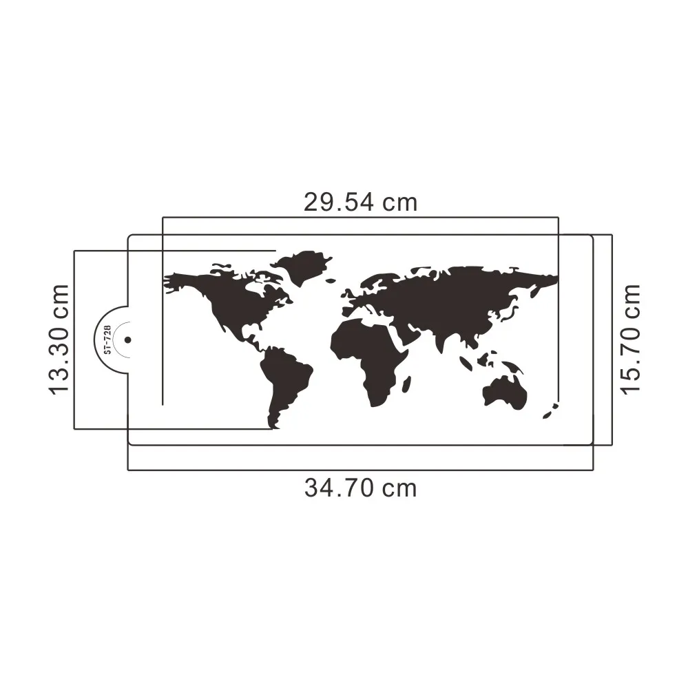 세계지도 디자인 케이크 스텐실 플라스틱 케이크 테두리 스텐실 DIY 드로잉 레이스 템플릿 케이크 금형 케이크 장식 도구 Bakeware