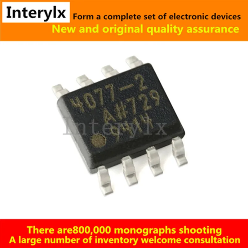 

10 шт./партия, фонарики, фонарики, идентификация по 4077 IC OPAMP GP 2 CIRCUIT 8soic