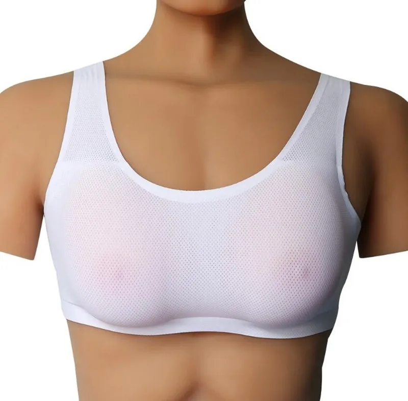 C Dcup drop-shaped artificial breast with lingerie set fake breast prosthesis bra CD cross-dressing silicone breast false boobs