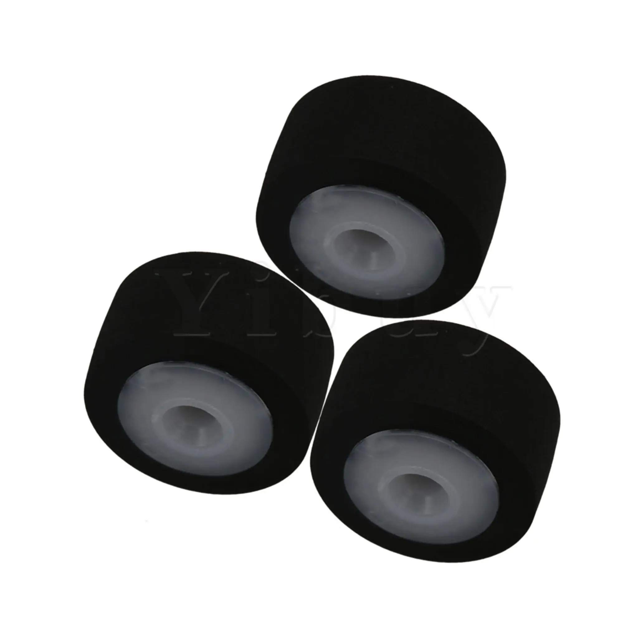 20pcs 13x6x2mm Black Rubber Bearing Roller Guide Pulley Bearing Wheel Pinch Roller for Tape Recorder