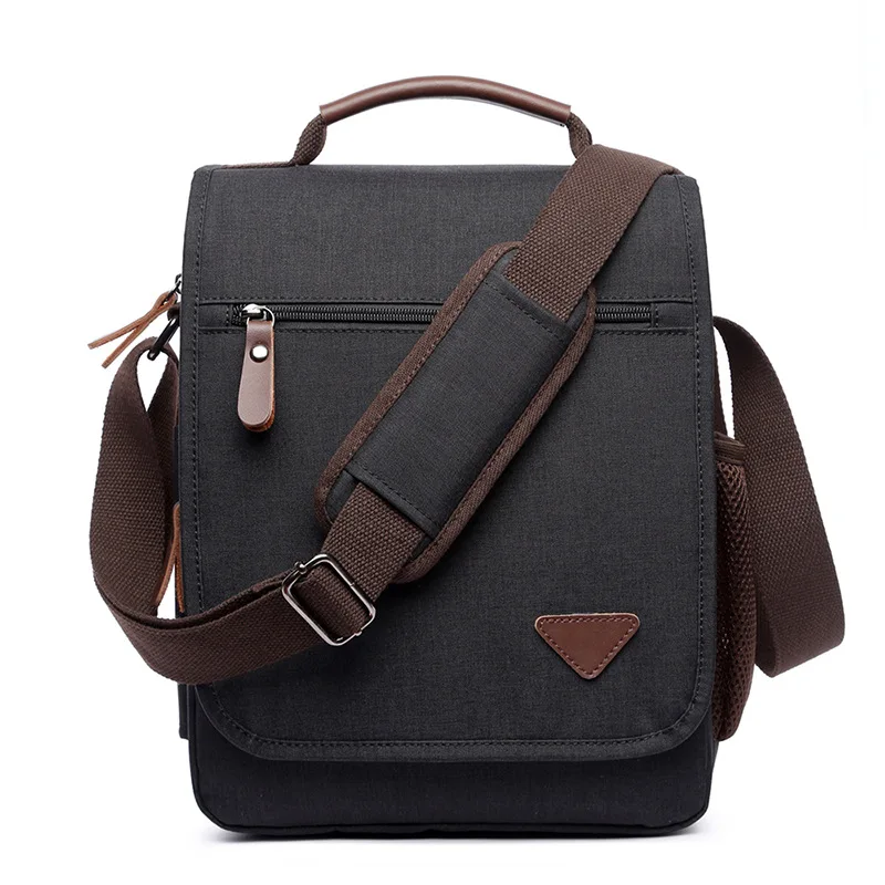 Brief single shoulder bag Simple Polyester Multilayer Pockets Fashion pen bag zipper ipad bag cellphone bag messenger bags tote