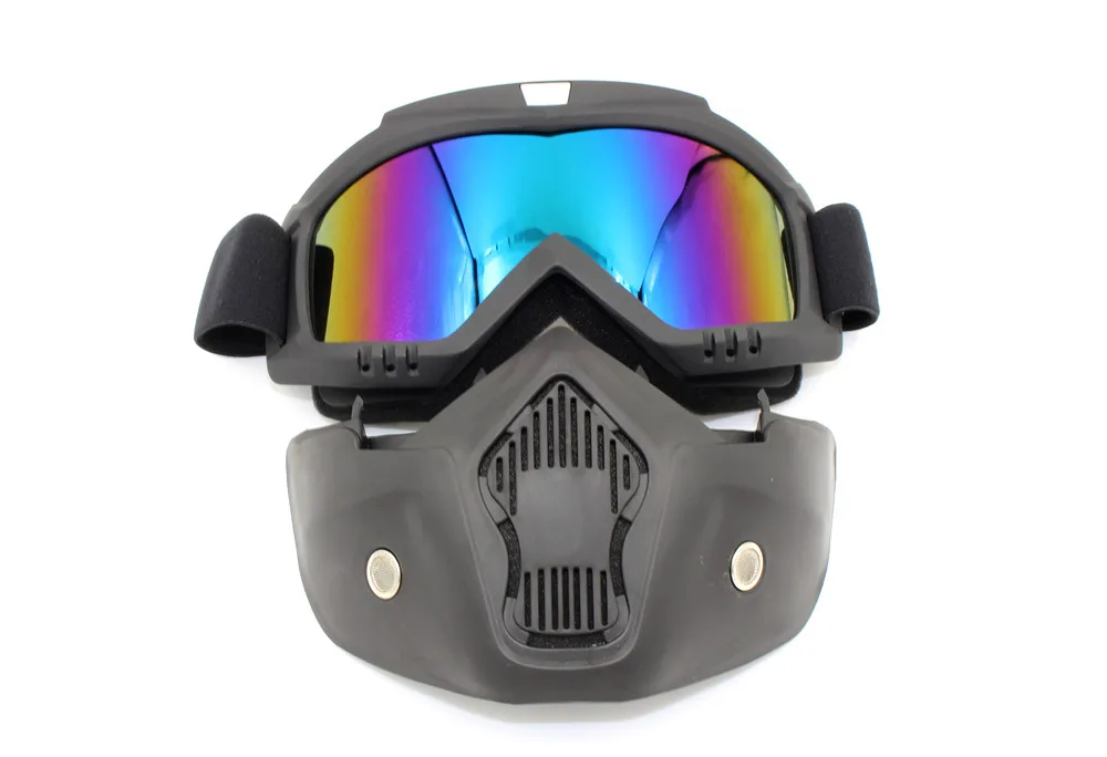 Anti-niebla hombres mujeres esquí Snowboard máscara moto de nieve gafas de esquí a prueba de viento Motocross gafas protectoras seguridad con filtro