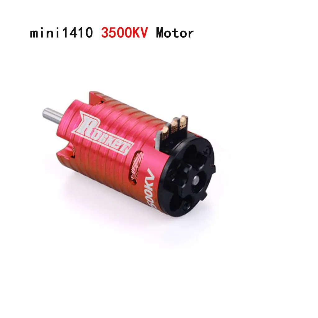 Rocket Mini1410 2500KV 3500KV 5500KV 7500KV 9500KV Borstelloze Motor 18A ESC voor Kyosho Mr03 Pro Atomic GLracing 1/28 1/32 RC Auto