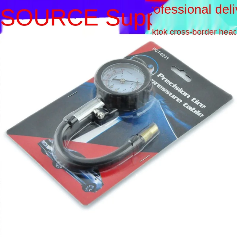 Long Tube Tire Pressure Gauge Car High Precision Tire Pressure Gauge Car Rubber Fixed Tire Pressure Gauge Detection