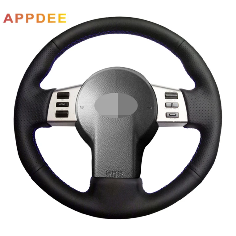 

Handsewing Black Artificial Leather Steering Wheel Covers for Infiniti FX FX35 FX45 2003-2007 Nissan 350Z 2003-2006