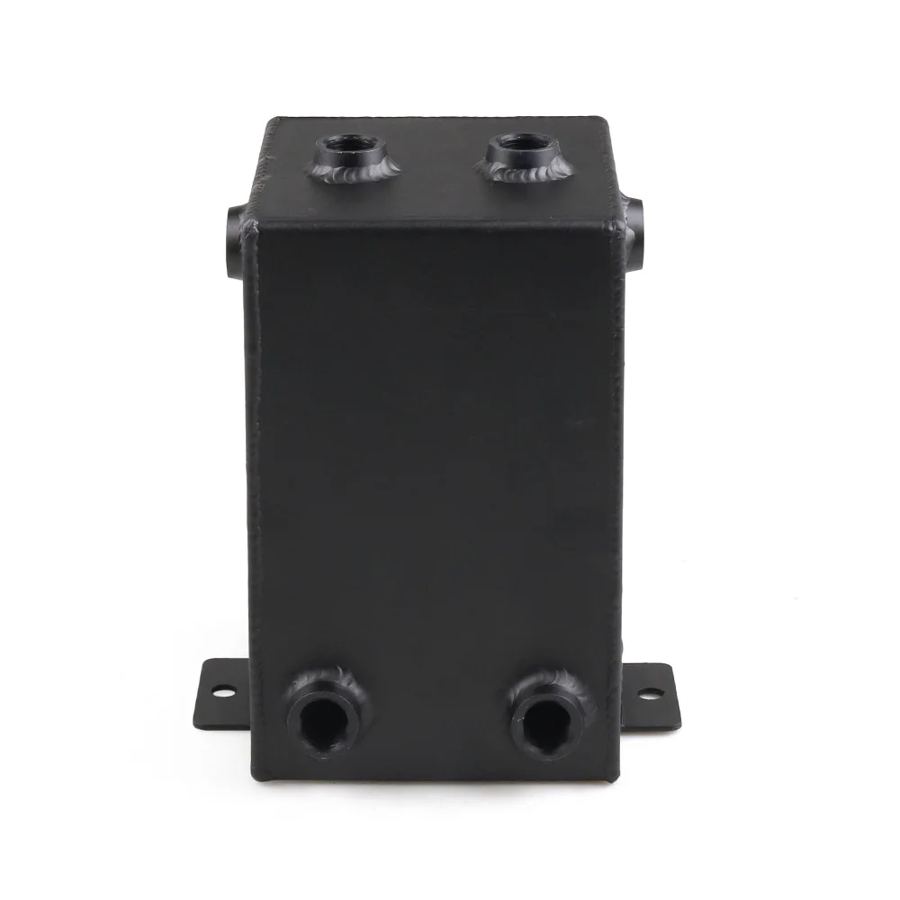3L Racing Car Fuel Surge Tank Aluminum 3 Litre Swirl Pot System Universal Black Fuel Tank