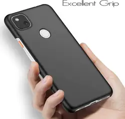 For Google Pixel 4A PC Cases Super Luxury Matte Plain Black Phone Cover For Google Pixel 4A Hard Slim Plastic Shockproof PC Case