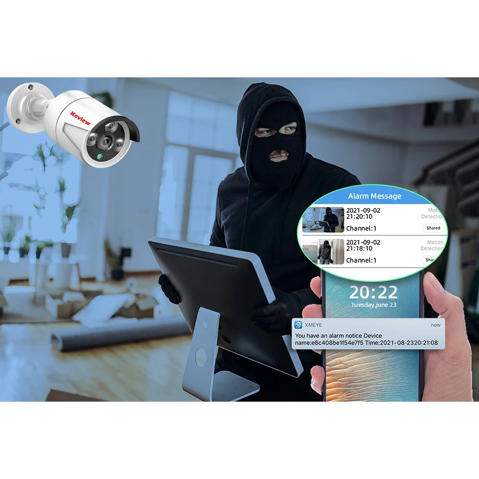 Keview 8MP 4K 5MP 3MP Outdoor Ip Camera Poe Waterdichte H.265 Bewaking Bullet Cctv Camera Bewegingsdetectie Camera