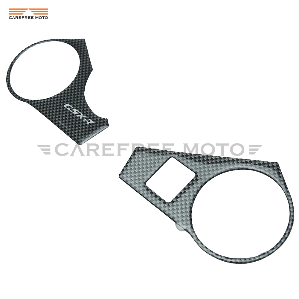 1 Set Carbon Fiber Pattern Motorcycle Sticker Top Triple Clamp Yoke Case for SUZUKI GSXR1000 2009-2011 K9