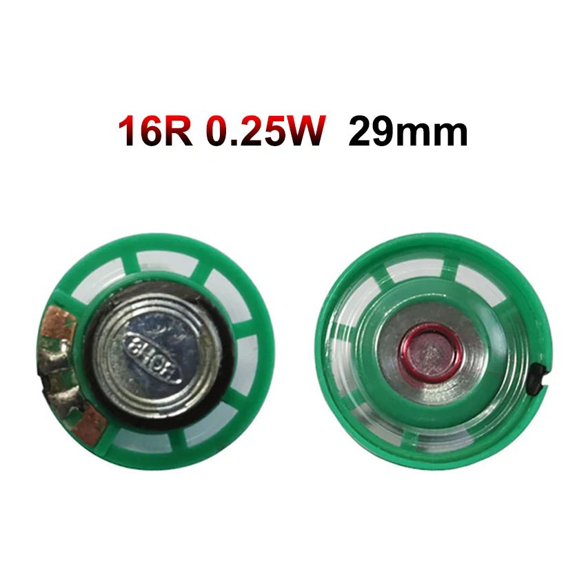 JCD 2PCS 8 Ohm 0,25 W 0,5 W 16/32Ohm Horn Lautsprecher 8R 16R 32R 20mm 21mm 23mm 27mm 29mm 36mm 40mm Durchmesser Lautsprecher