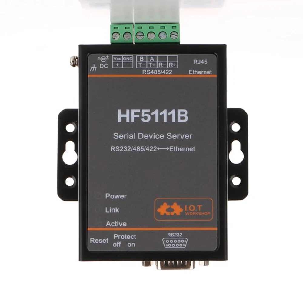 HF5111B Serial Server Device RS232/RS485/RS422 To Ethernet Converter DTU Module