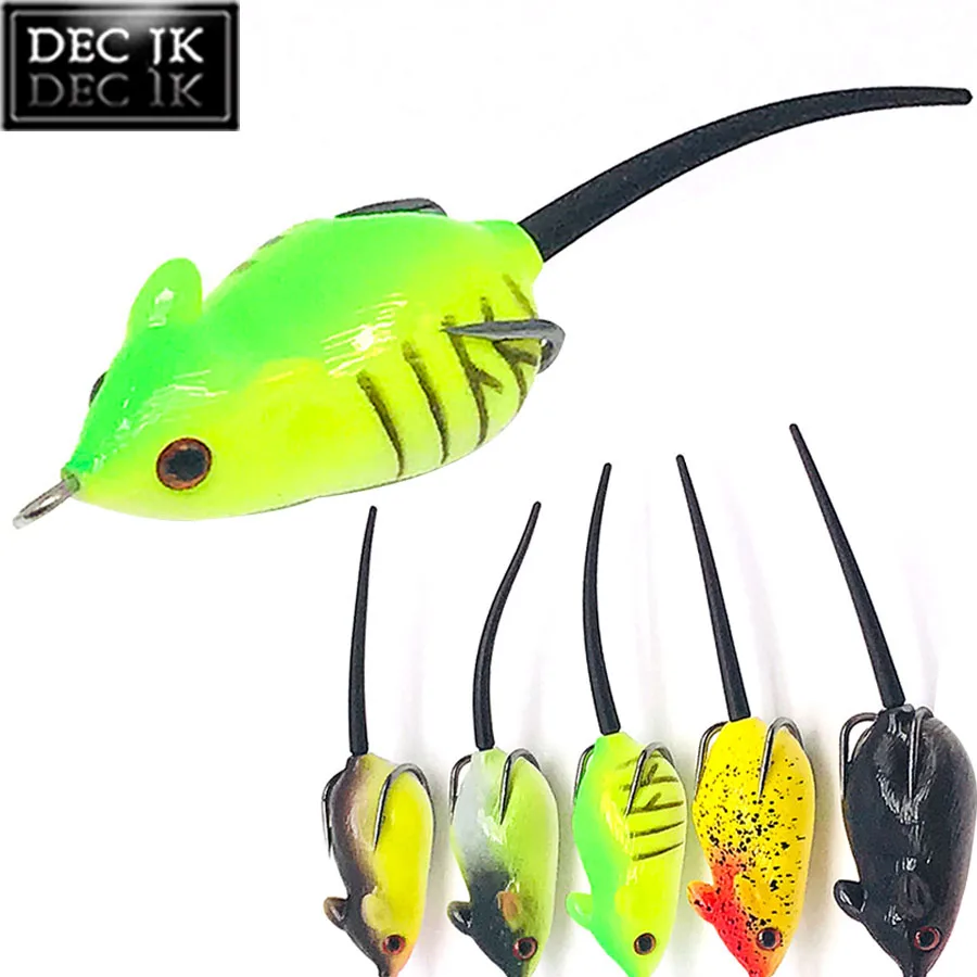 Soft Plastic Mouse Lure Baits For Fishing Lures 1PC Tube Frog Swimbait Jerkbait Wobblers Topwater Pike Artificial Carp Fake bait