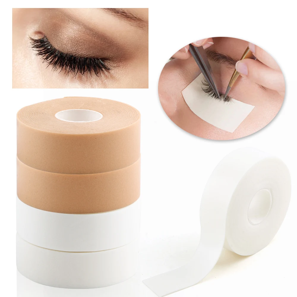 2/5Rolls Eyelash Extension Tape Foam Sponge Lash Patch Lint Free False Lashes Under Eye Patches Pads Professional Grafting Tools