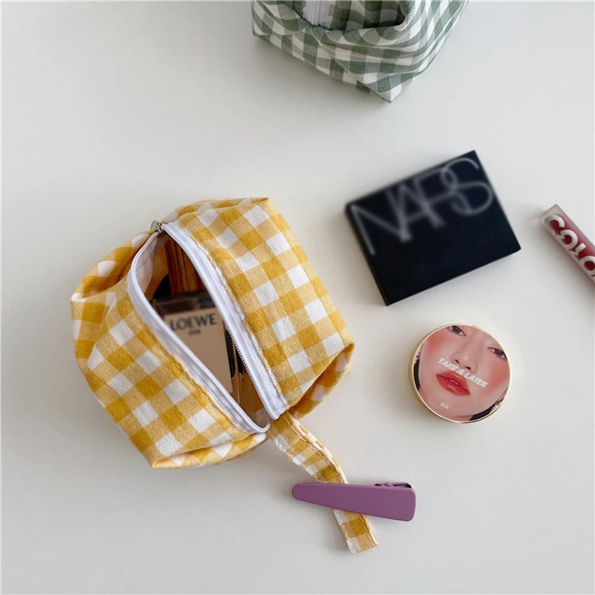 حقيبة مستحضرات تجميل زيبر السفر منظم أدوات التجميل ، القطن رقيقة ، لينة سعة كبيرة حقيبة مستحضرات التجميل للنساء والفتيات