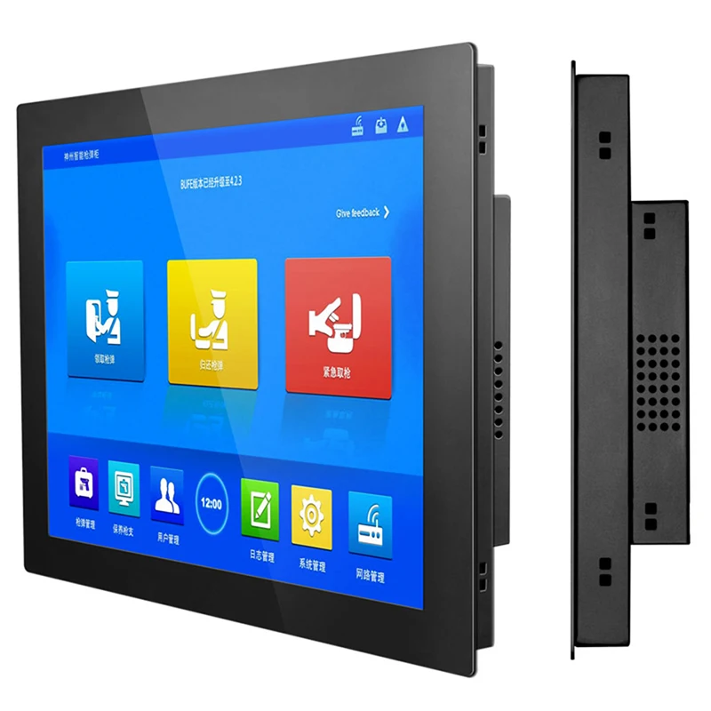 12 Inch Industrial Computer Tablet PC  Resistive Touch Screen 64G SSD Intel Core i3 i5 i7 J1900 Wifi RS232 Com Panel PC 1024*768