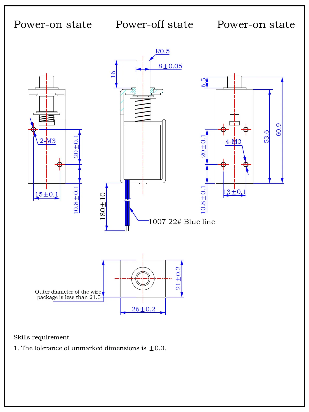 DC 12V 24V Electric Locks Electromagnet TAU-S0837DL-D Stroke 10mm Magnetic Lock for the Cabinet Door Lock