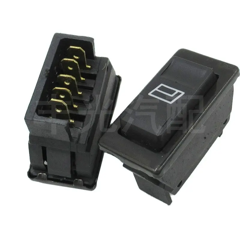 Factory Direct Auto Car ON-OFF Power Window Switch Apply for Volkswagen Santana Left Driver Side 12V 20A Auto Switch 4*2*3.2CM