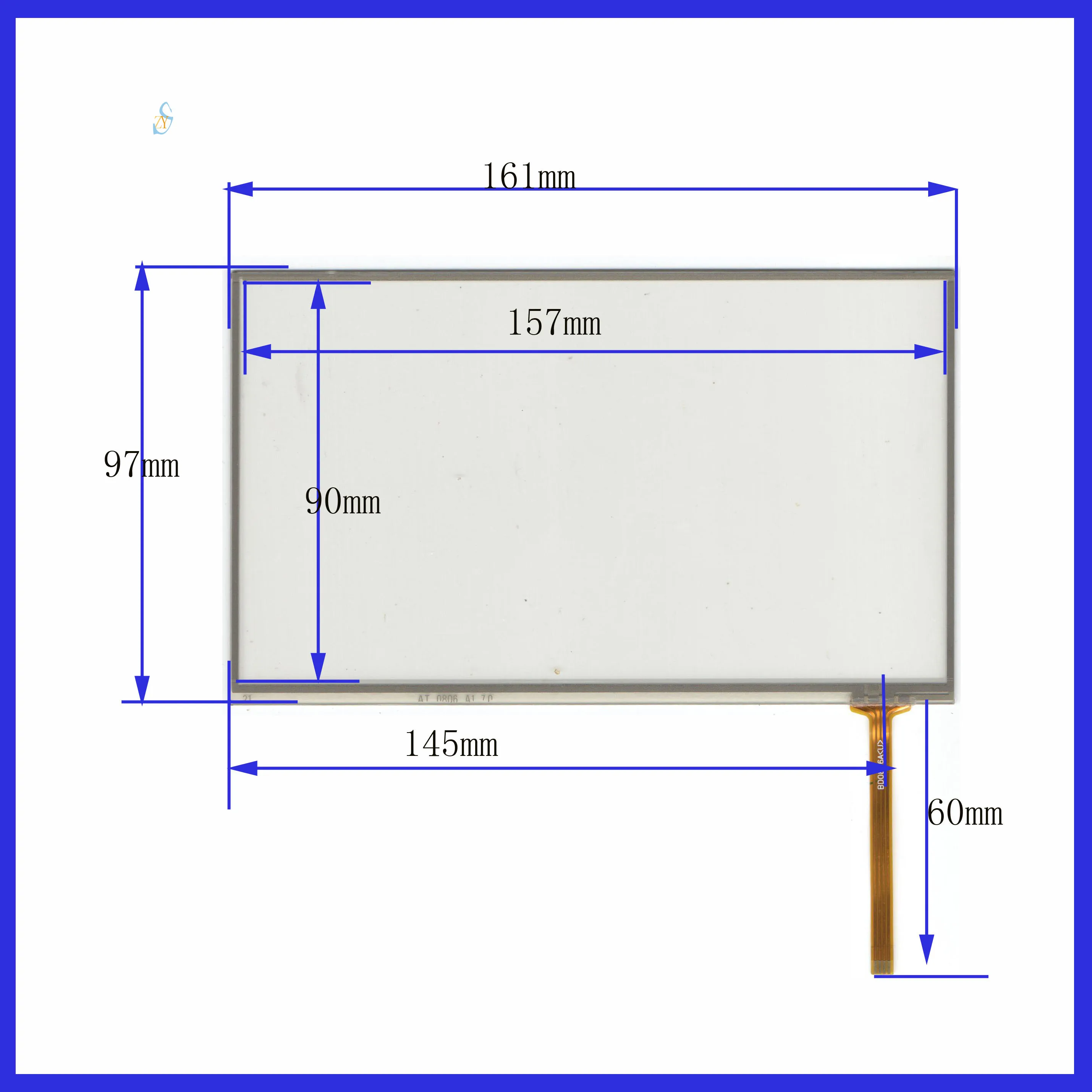 

ZhiYuSun 161*97mm suitable 7inch 4lines resistance screen this is compatible blass suitable 161*97