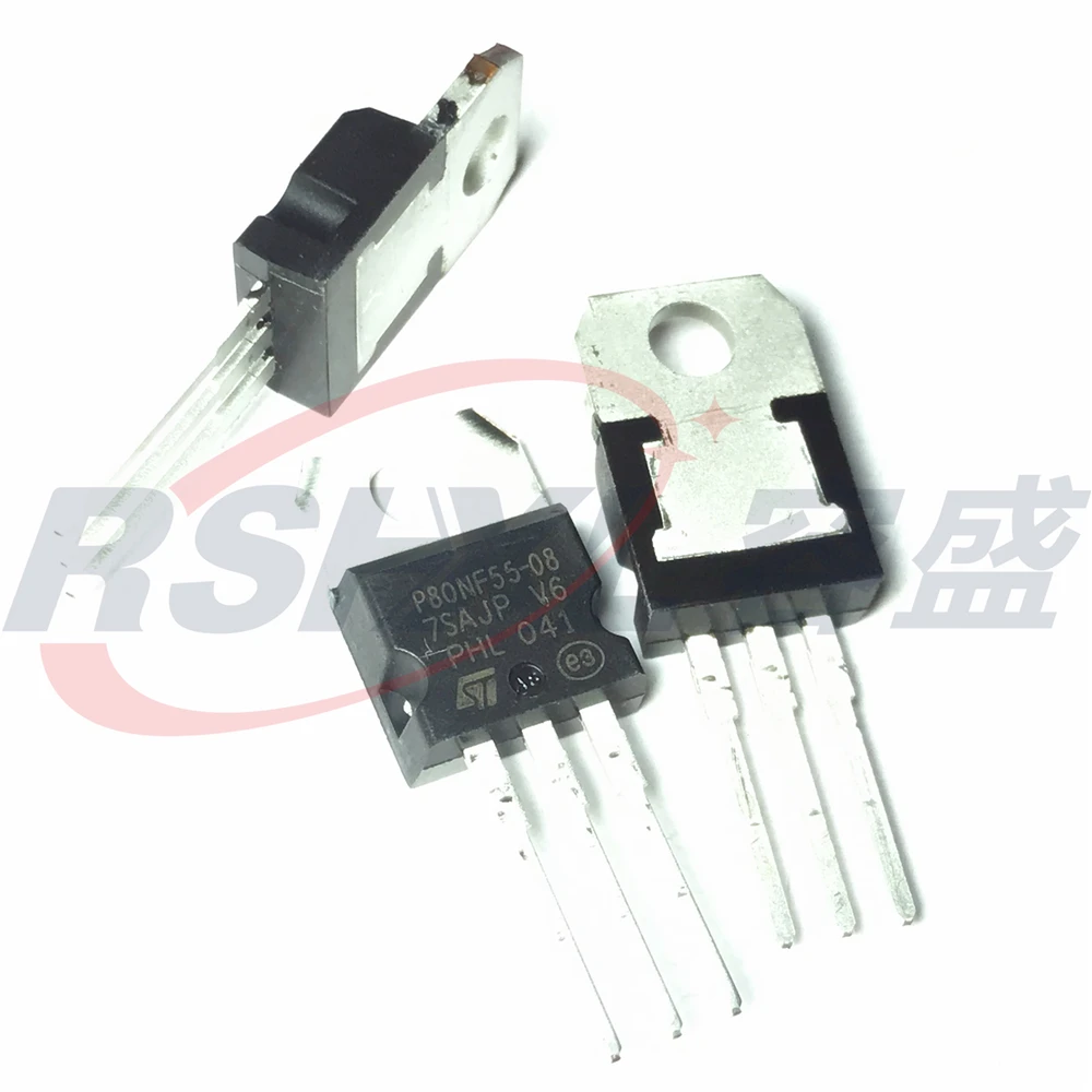 STP80NF55-08 P80NF55-08 80NF55 TO-220 80A 55V NEW ORIGINAL 10PCS/LOT